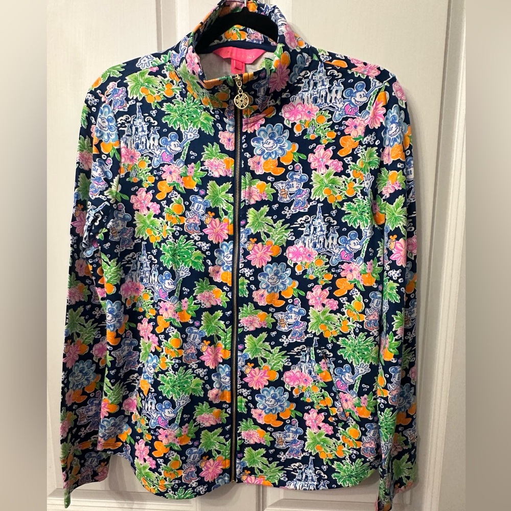 Lilly Pulitzer Lilly Loves Disney Leona Zip-Up NWT - size small